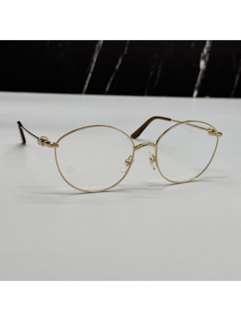 NWT Cartier Gold Women Eyeglasses CT0375O 001 Authentic